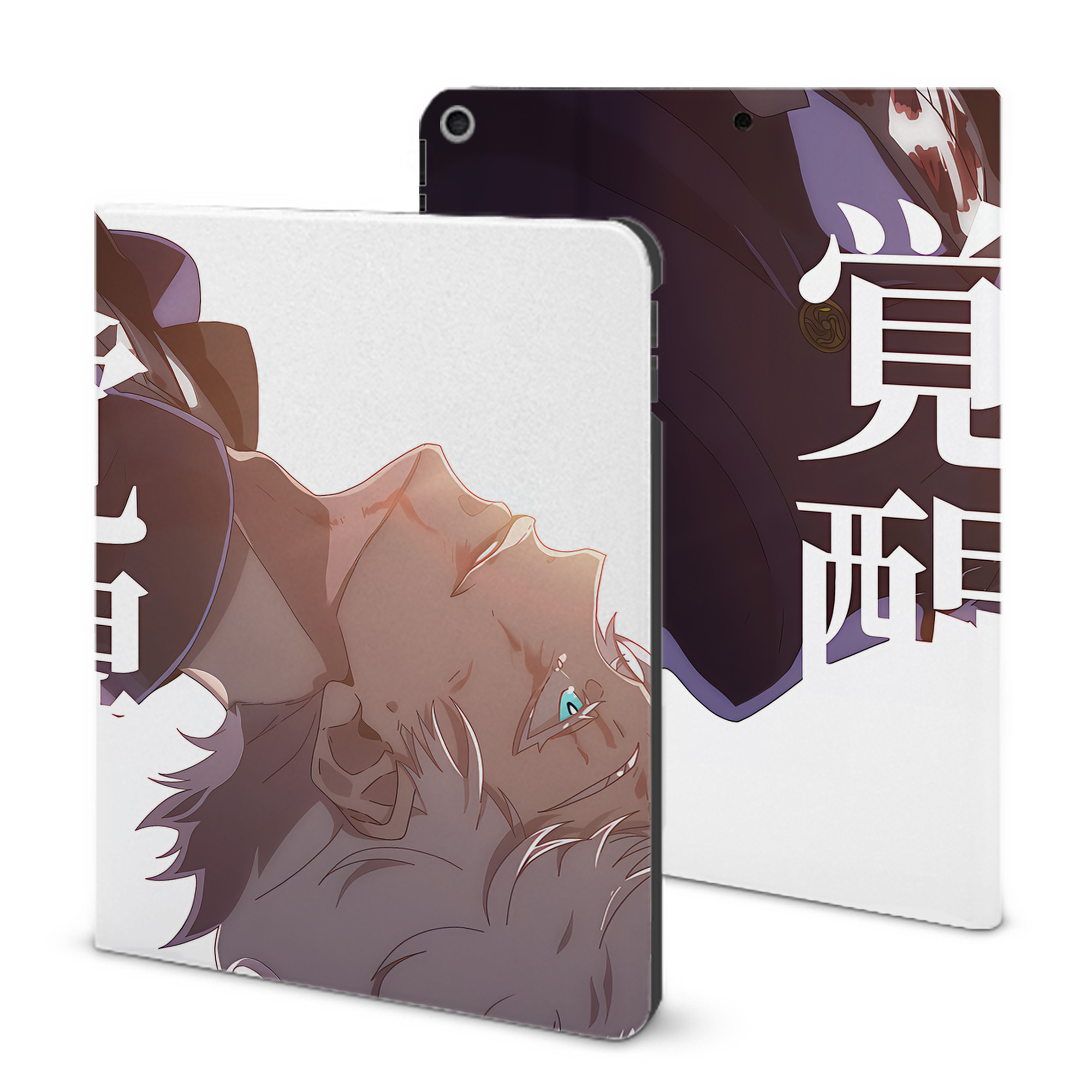 （画像用） 呪術廻戦 Jujutsu Kaisen IPad ケース ブック型 PUレザー TPU 耐衝撃 軽量 薄型 ペン収納なし 全面保護 IPad 各モデル対応